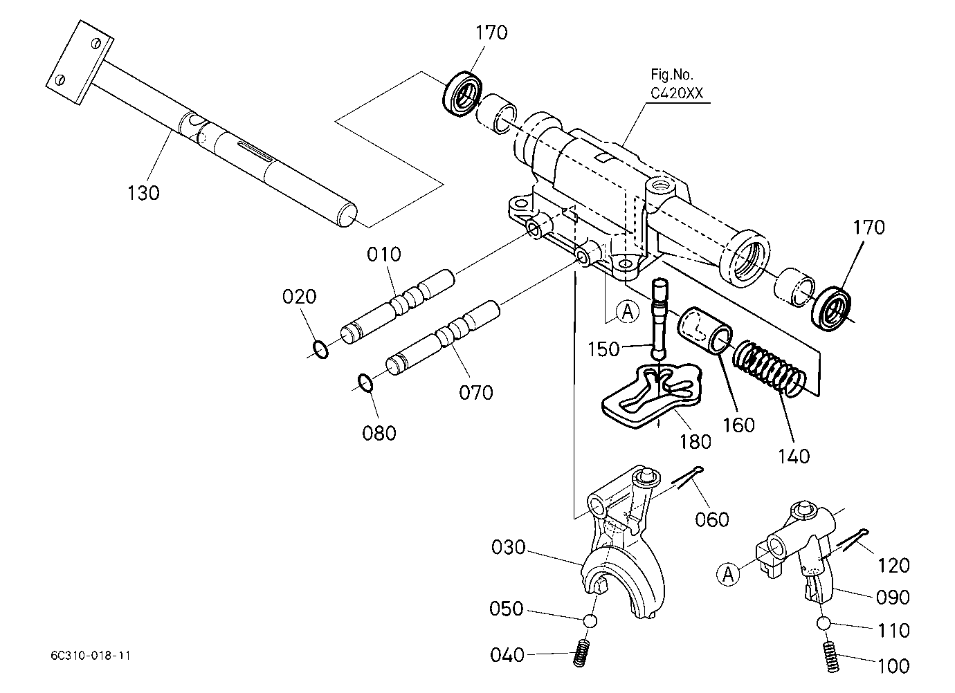 Main Gear Shift Fork