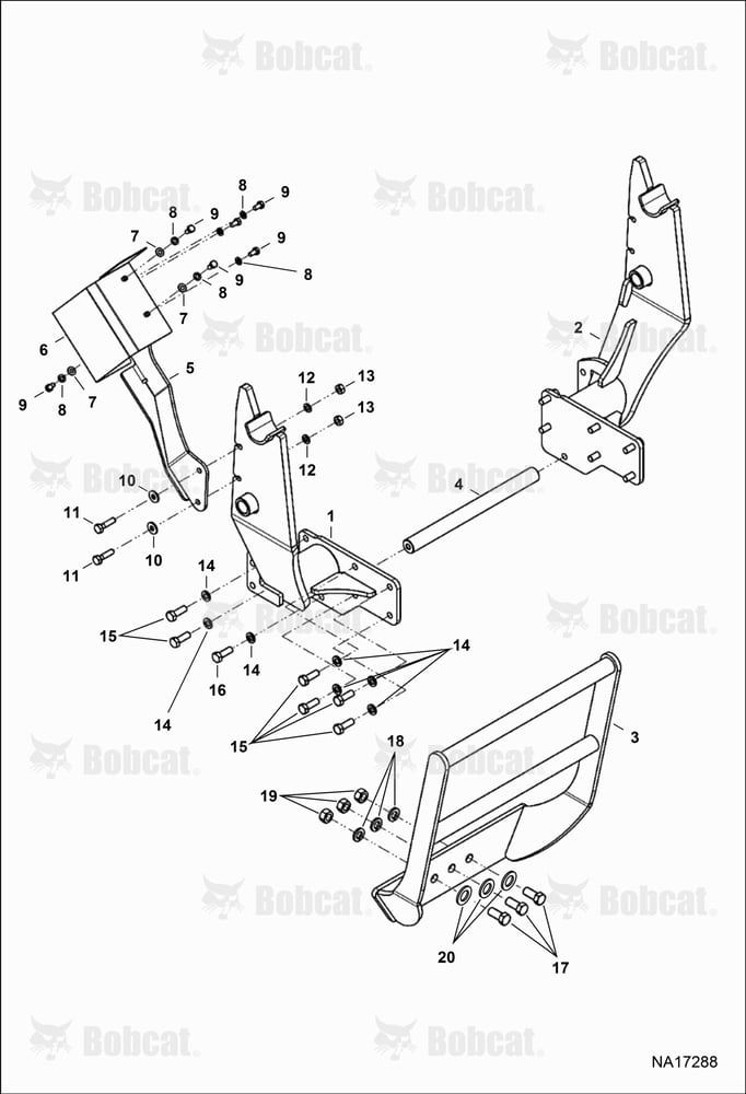 Tractor Loader FL6 (Mounting) B4TW00101 & Above