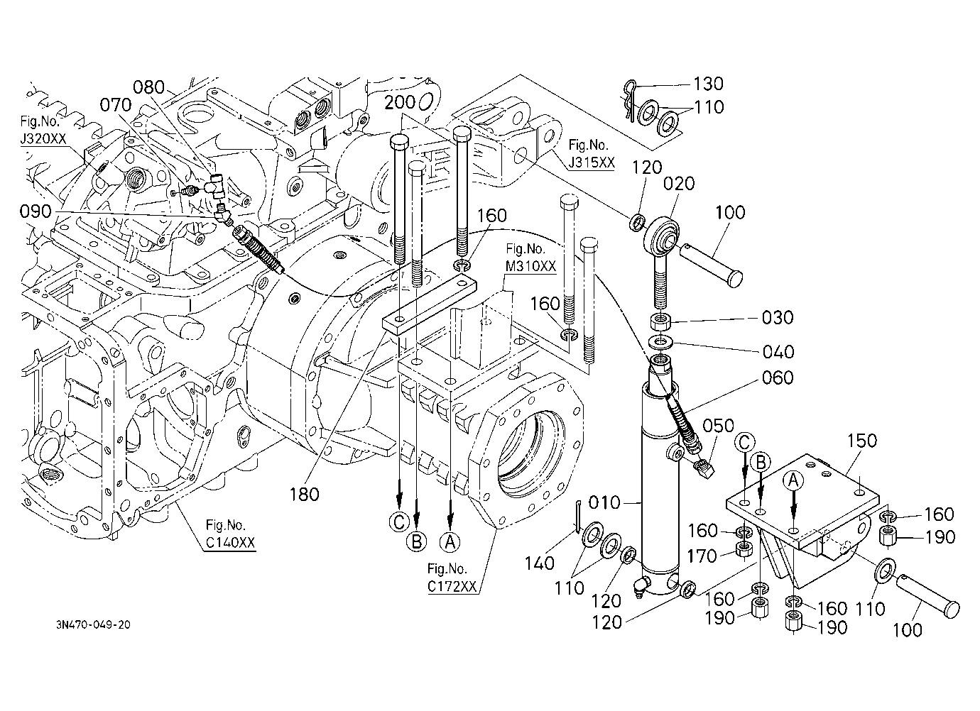 Assist Cylinder Kit Lh (W/G No.M9269B) [Option]