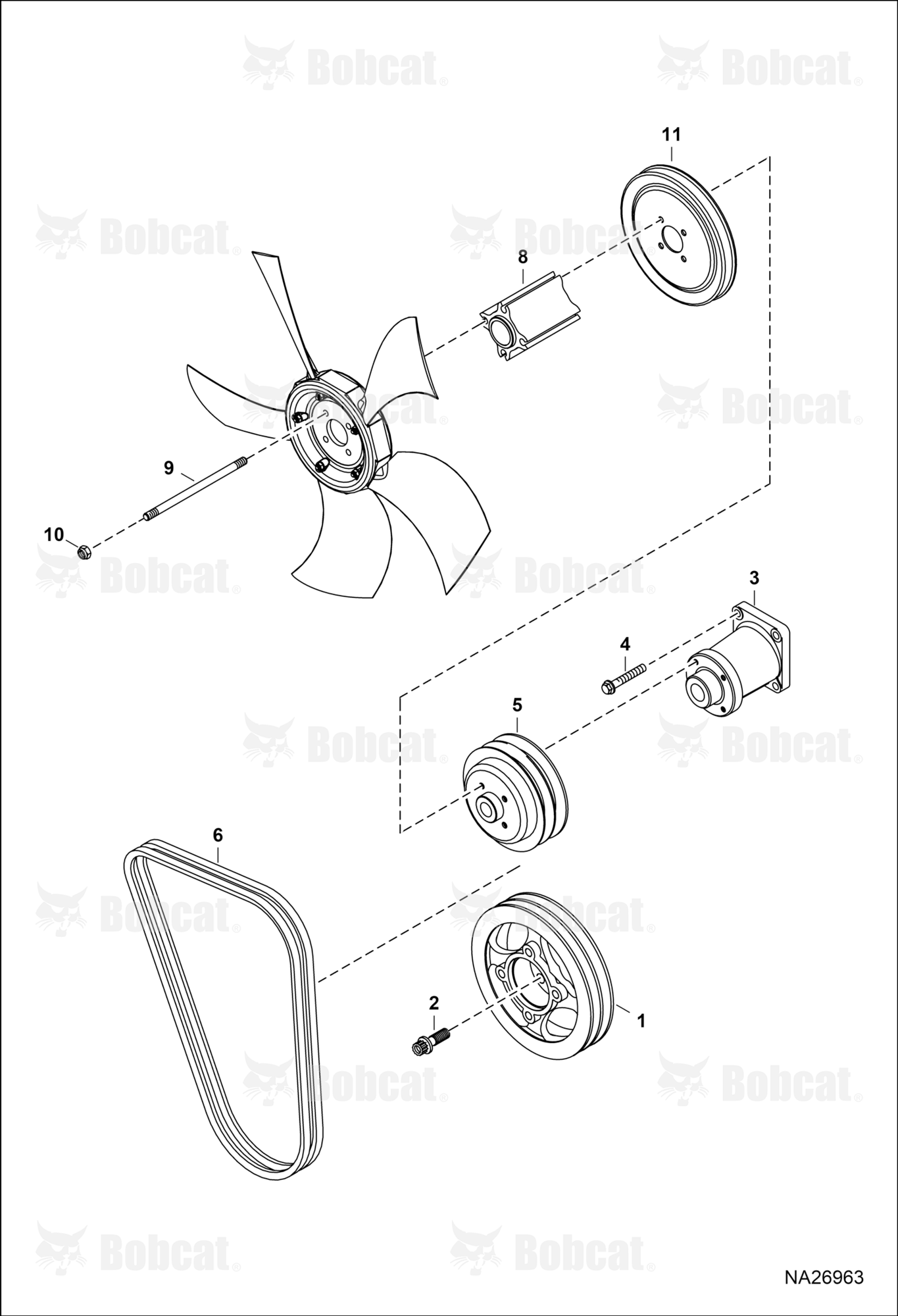 Cooling FAN, Drive Belt & Pulleys
