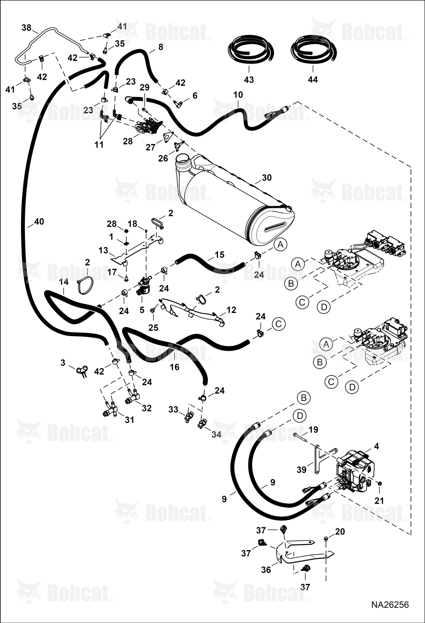 Engine & Attaching Parts (SCR System) (Plumbing Routing)