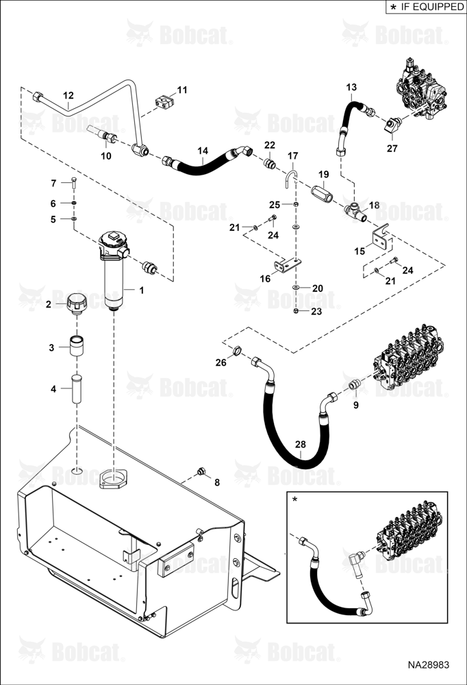 Hydraulic Circuitry (Tank, Filter & Return Lines)