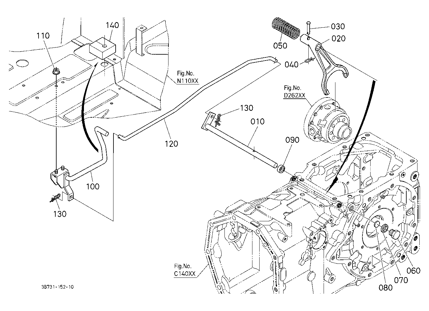 Differential Lock Shift Fork
