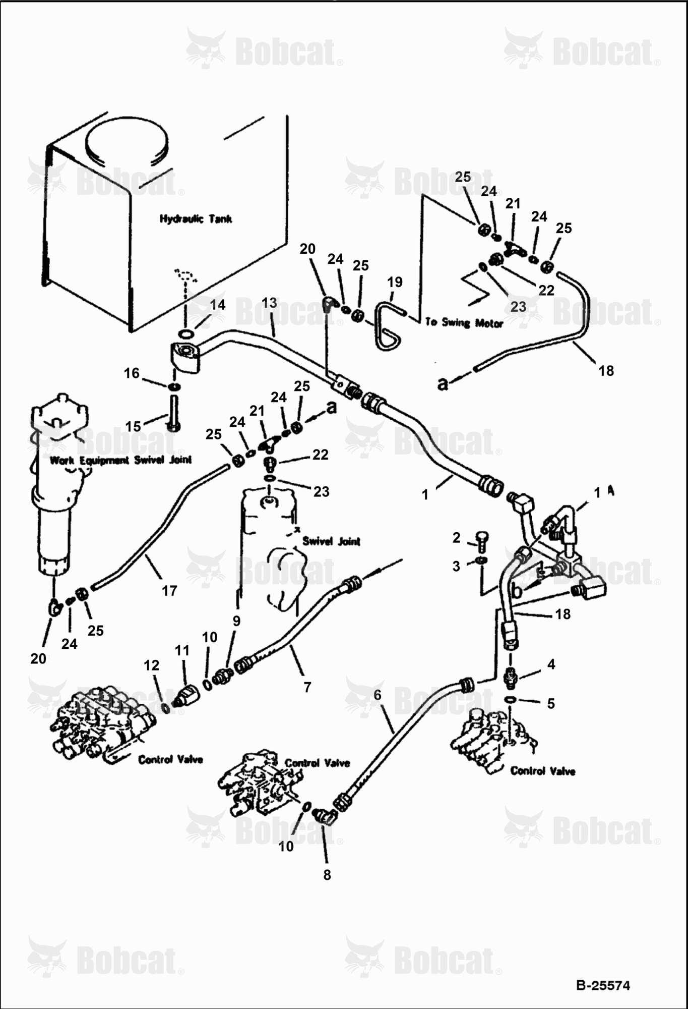 Hydraulic Piping (VALVE TO TANK)