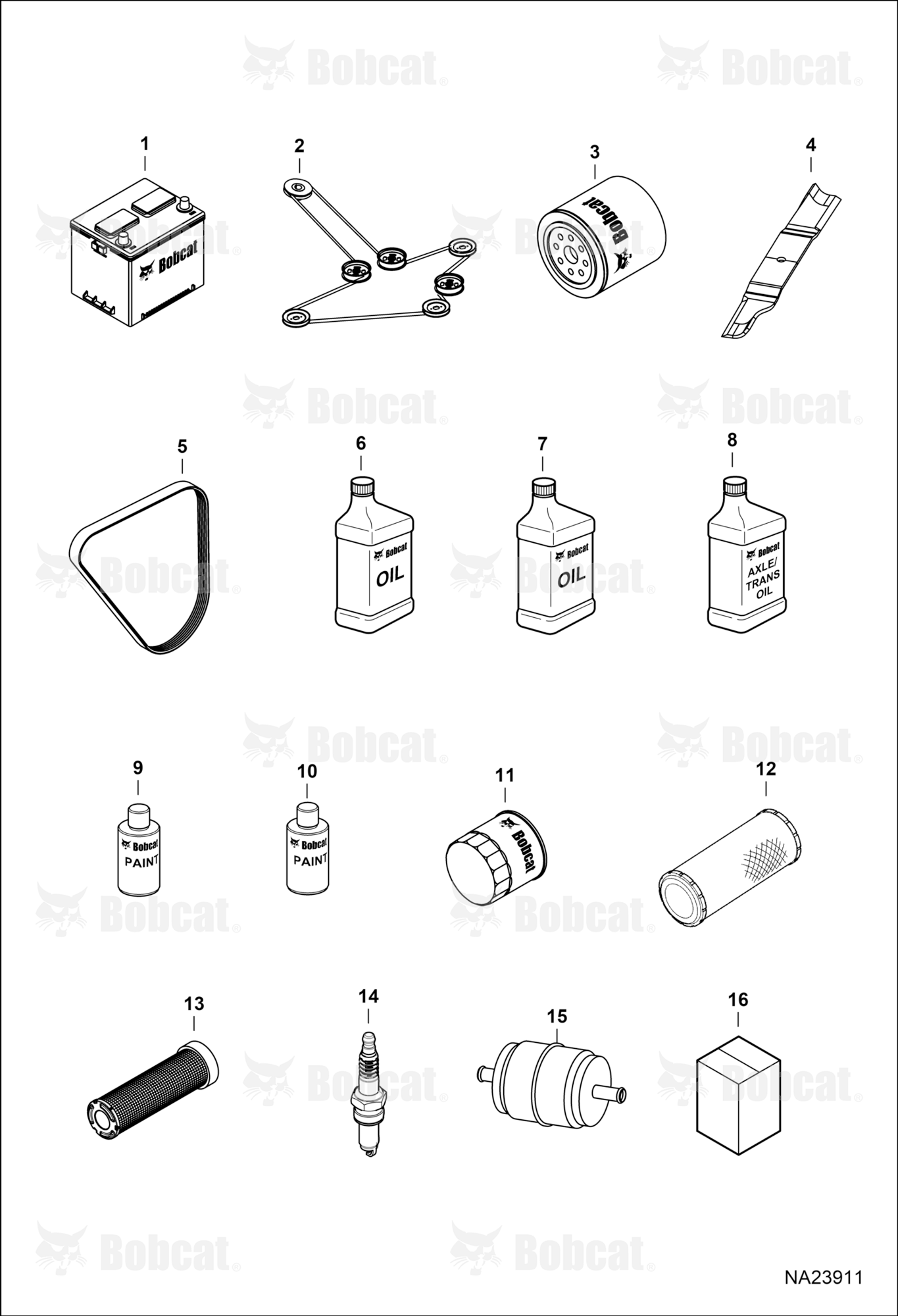 Maintenance Items (Service Parts)