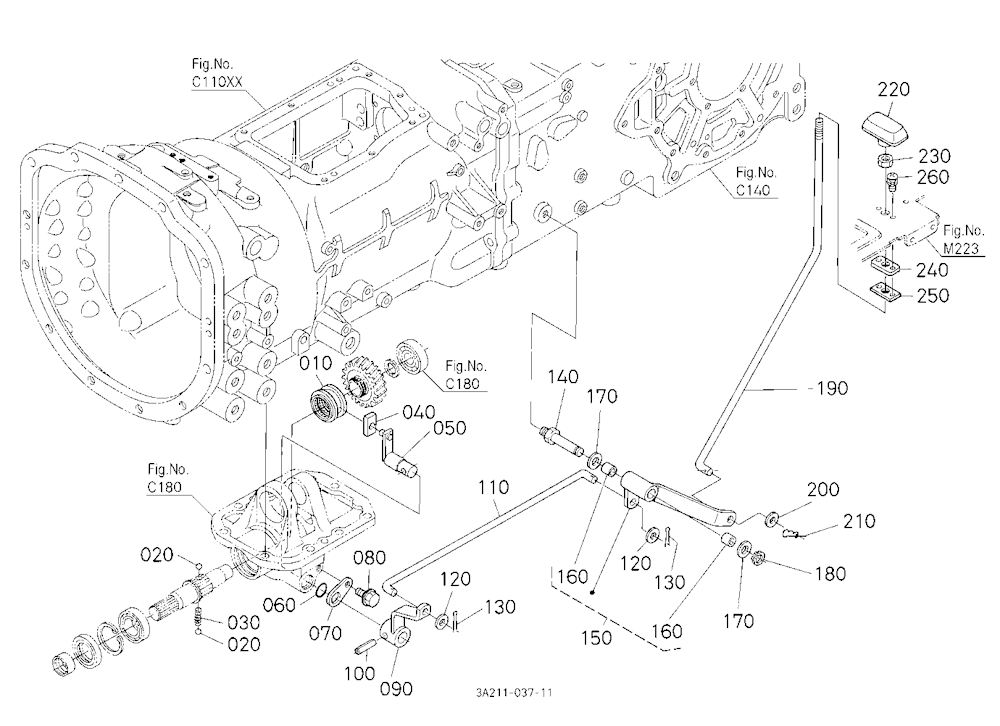 Front Wheel Drive Lever