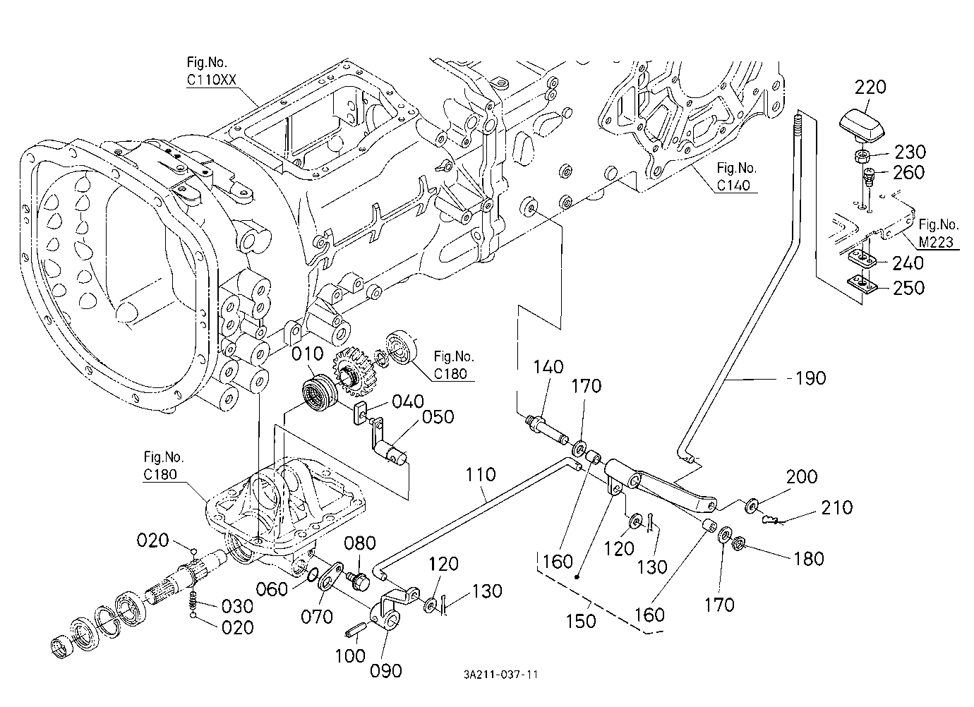 Front Wheel Drive Lever