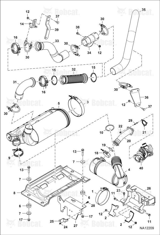 Engine & Attaching Parts (Exhaust System)