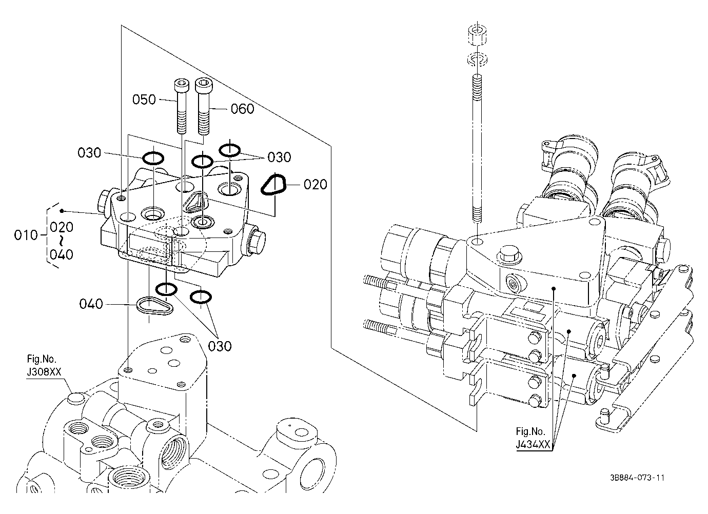 Auxiliary Control Valve Mounting Base