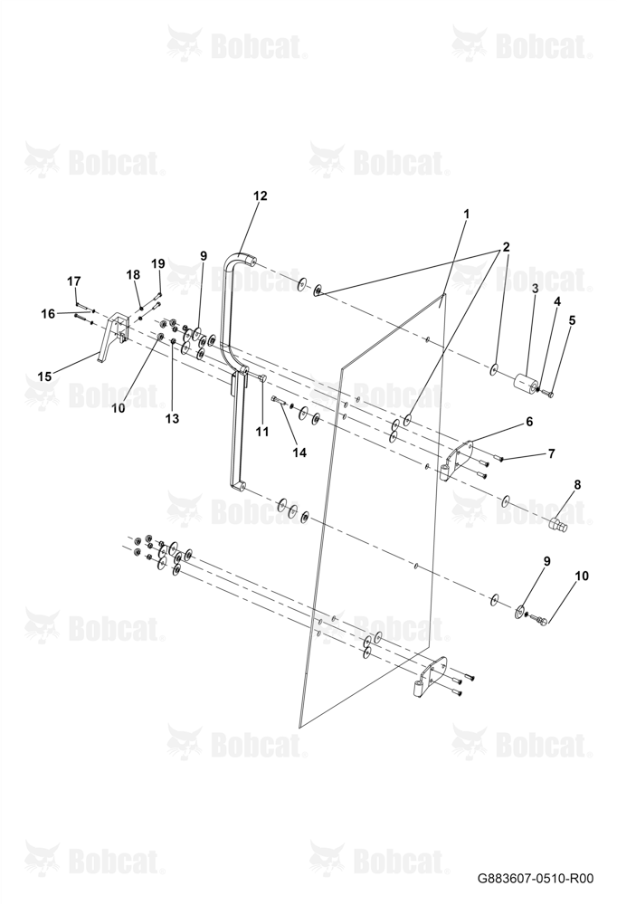 Cabin Left Rear Side Door Frame Assembly