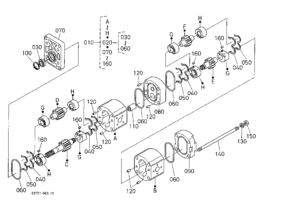 Hydraulic Pump(Front) [Component Parts]