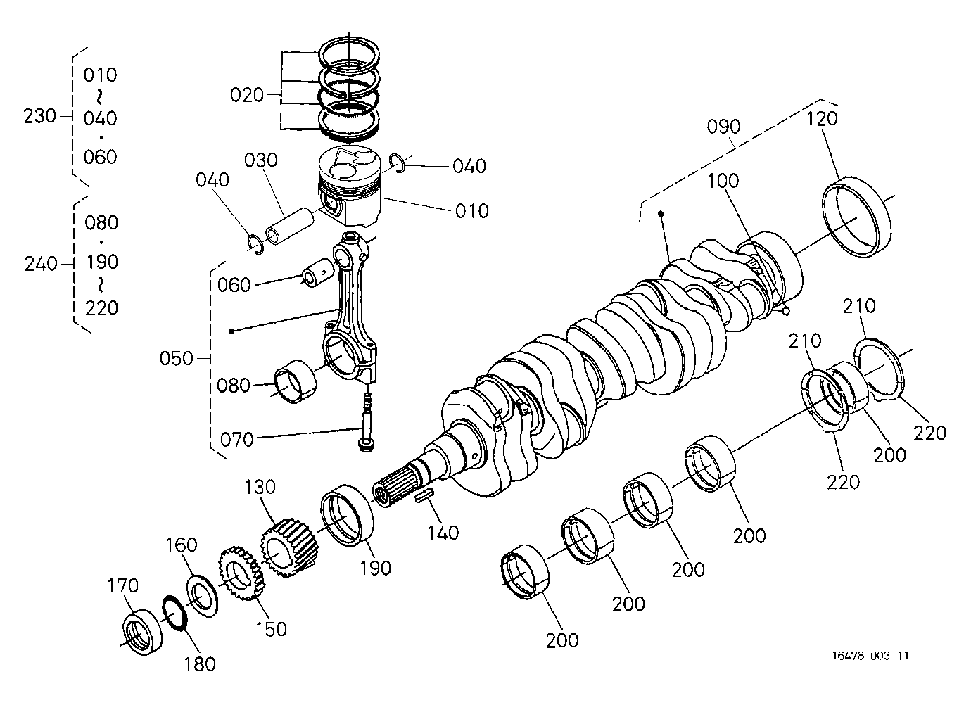 Piston And Crankshaft
