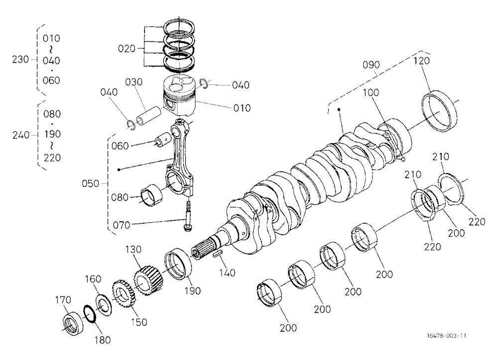 Piston And Crankshaft