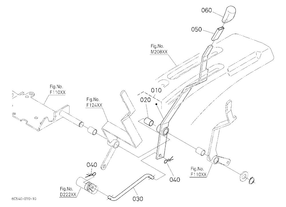 Pto Gear Shift Lever
