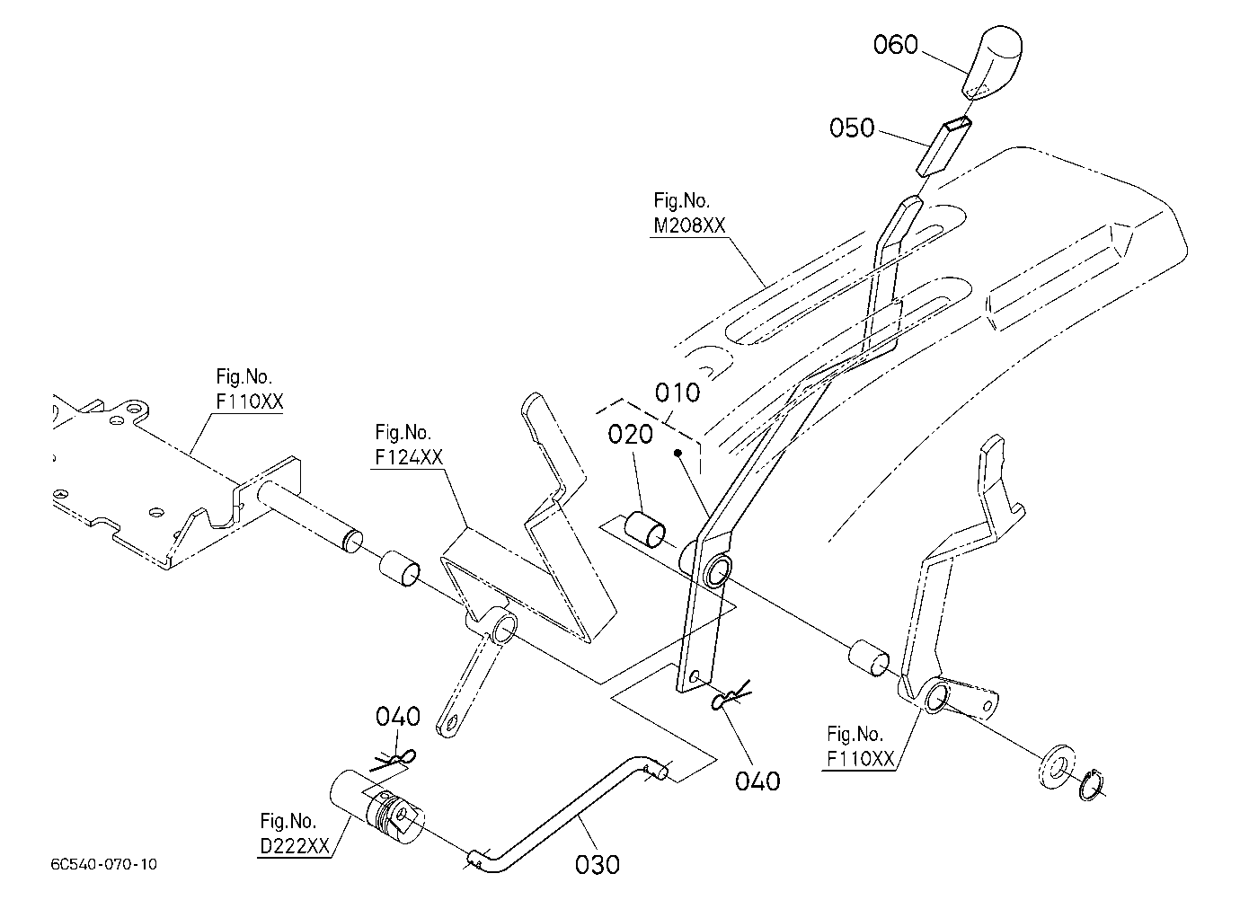 Pto Gear Shift Lever