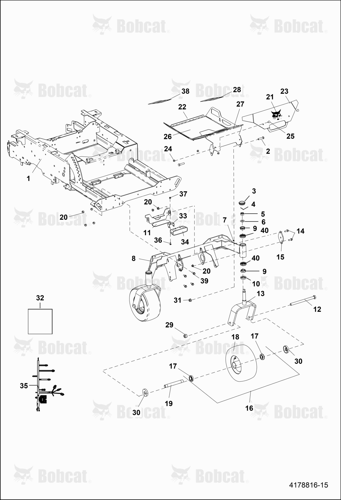 Footplate & Caster Assembly