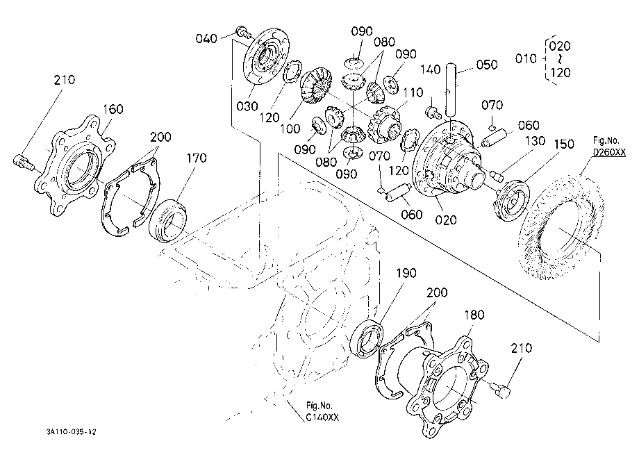 Differential Rear [Rops Type]