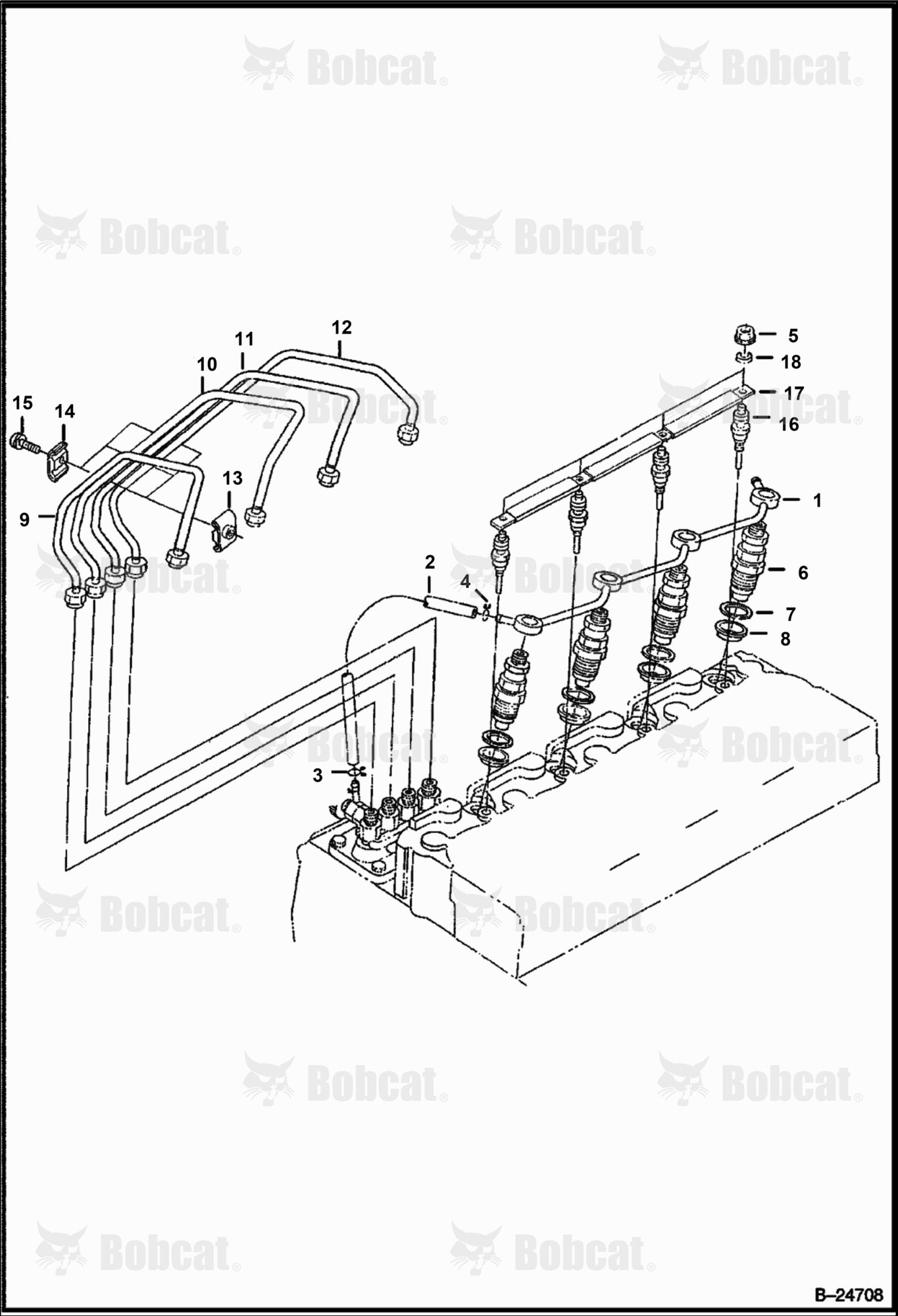 Injector Nozzles (Kubota - V2203 2EB - Tier II Replacement)