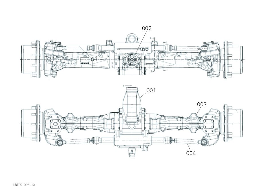 Dana Front Axle - Limited Slip