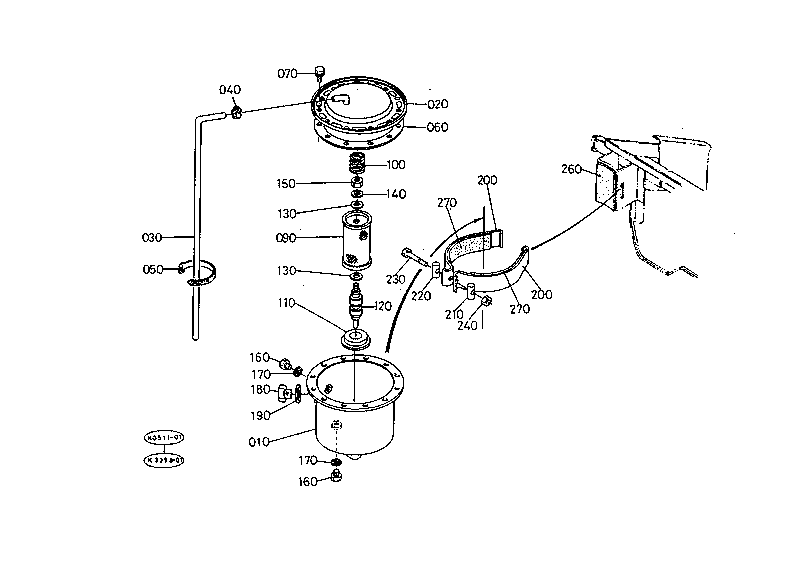 Power Steering Oil Tank W/O Cab