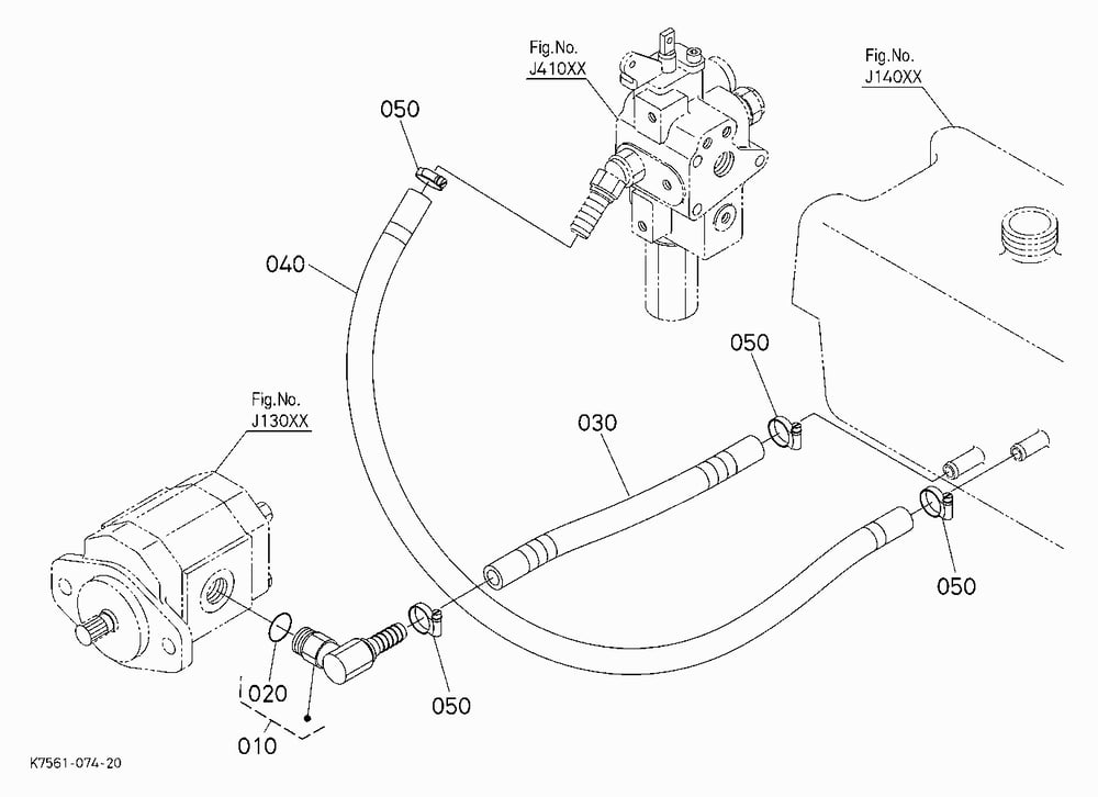 HYDRAULIC OIL LINE(TANK) [RTV900W/R-SDL]