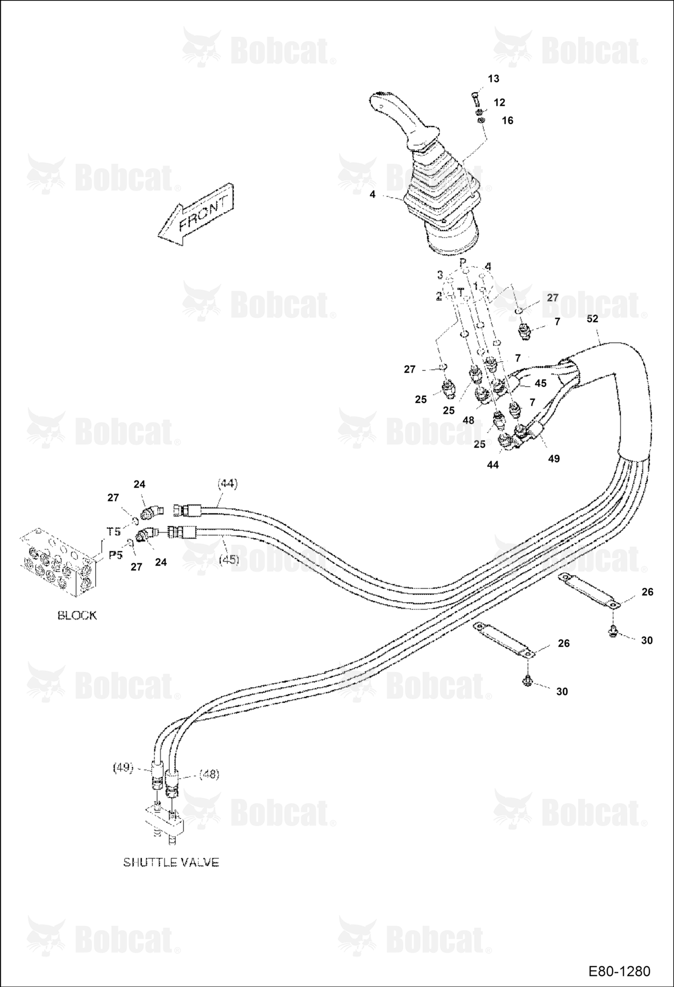 Hydraulic Pilot Circuitry (LH Joystick)