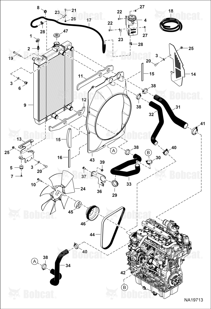 Engine & Attaching Parts (Radiator & Air Exchanger)