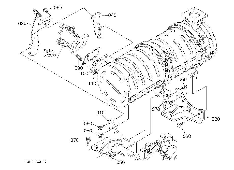 Diesel Particulate Filter Muffler Bracket