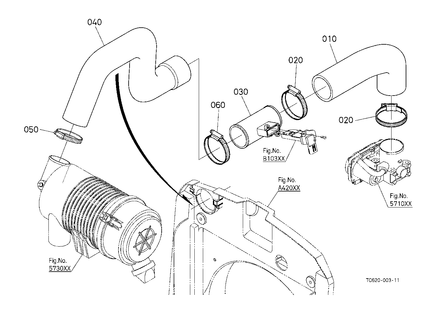 Inlet Pipe (Air Cleaner)