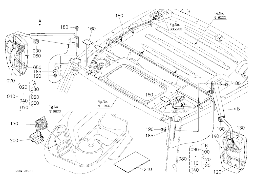Rearview Mirror Kit (With Heater) (W/G No.M3966) [