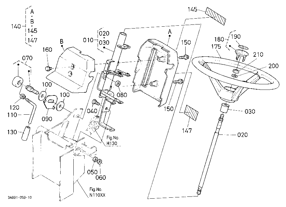 Steering Handle [A] [Cab Type]