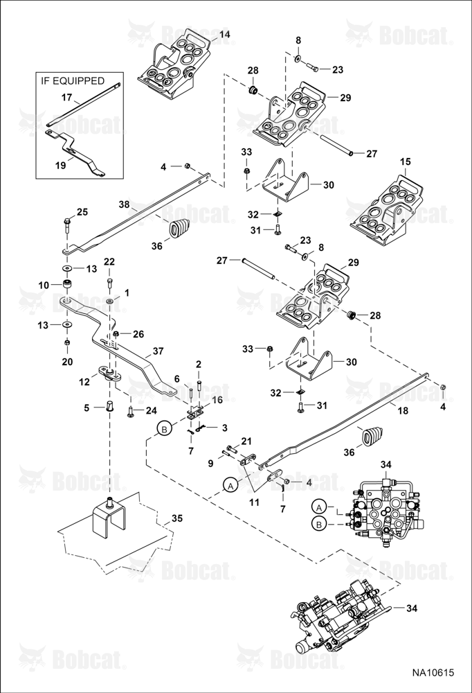Control Pedals (Manual Controls) A3P413657 & Above, A3P512983 & Above
