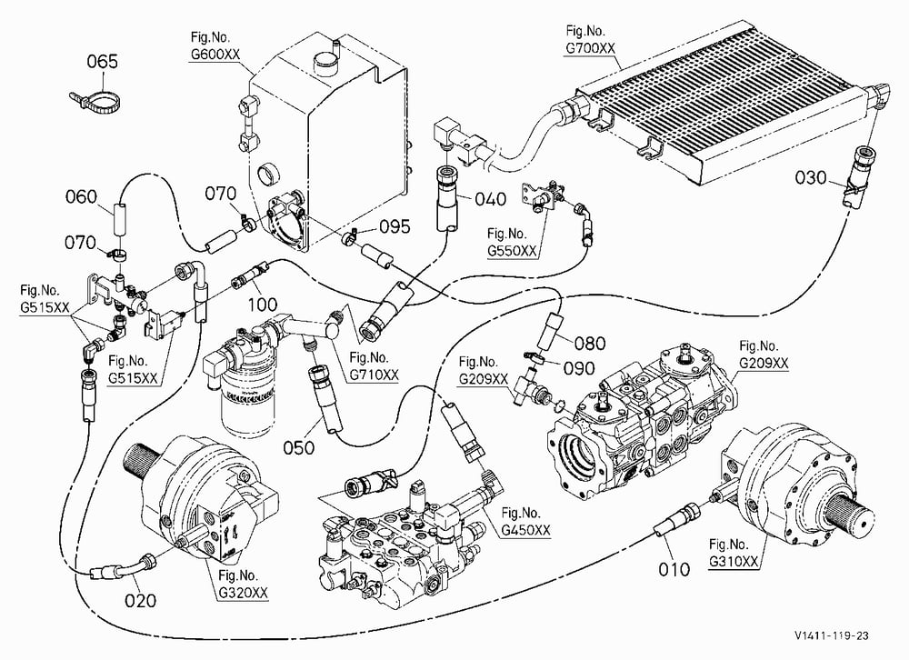 OIL PIPING (DRAIN) [EXCEPT HIGH FLOW]