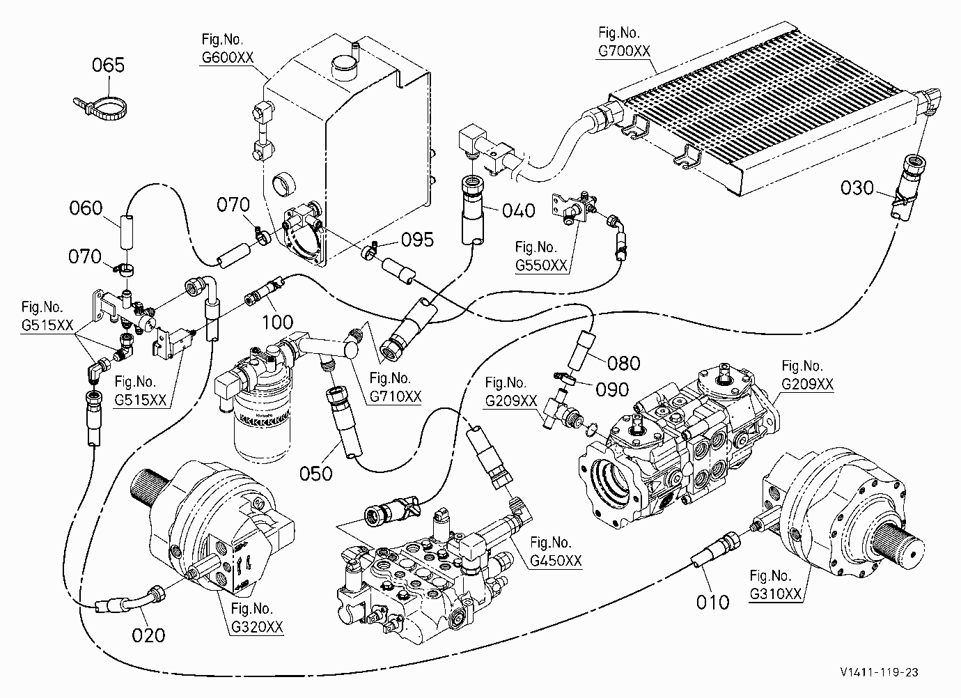 OIL PIPING (DRAIN) [EXCEPT HIGH FLOW]