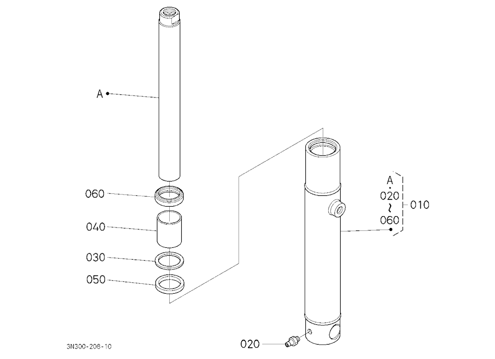 Assist Cylinder [Component Parts] [Old Type] [Opti