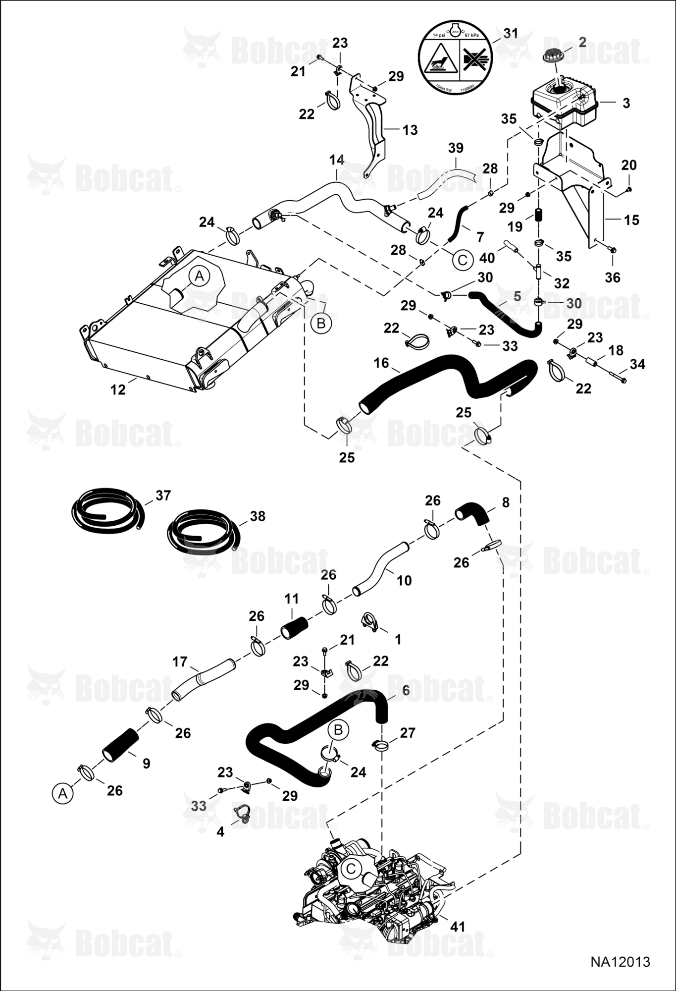 Cooling System  B3ZS11001 - B3ZS11053, B3ZT11001 - B3ZT11078