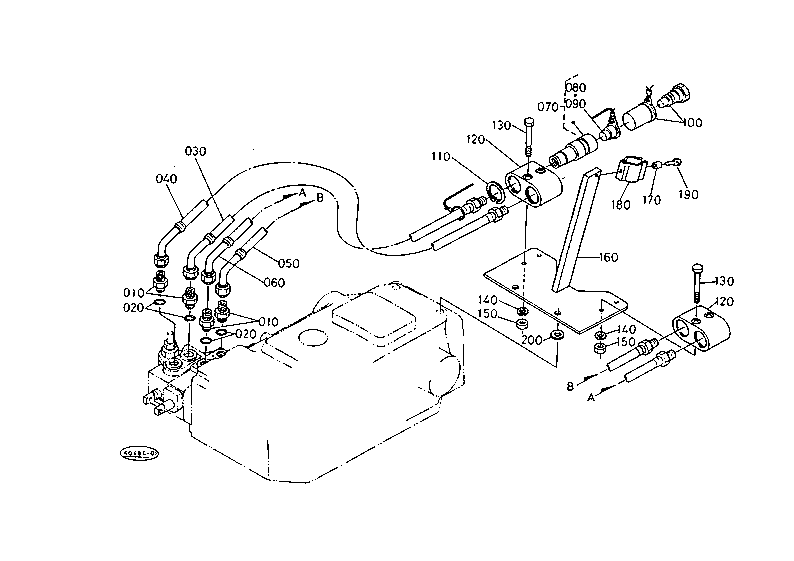 Aux.Control Valve Hose With Cab