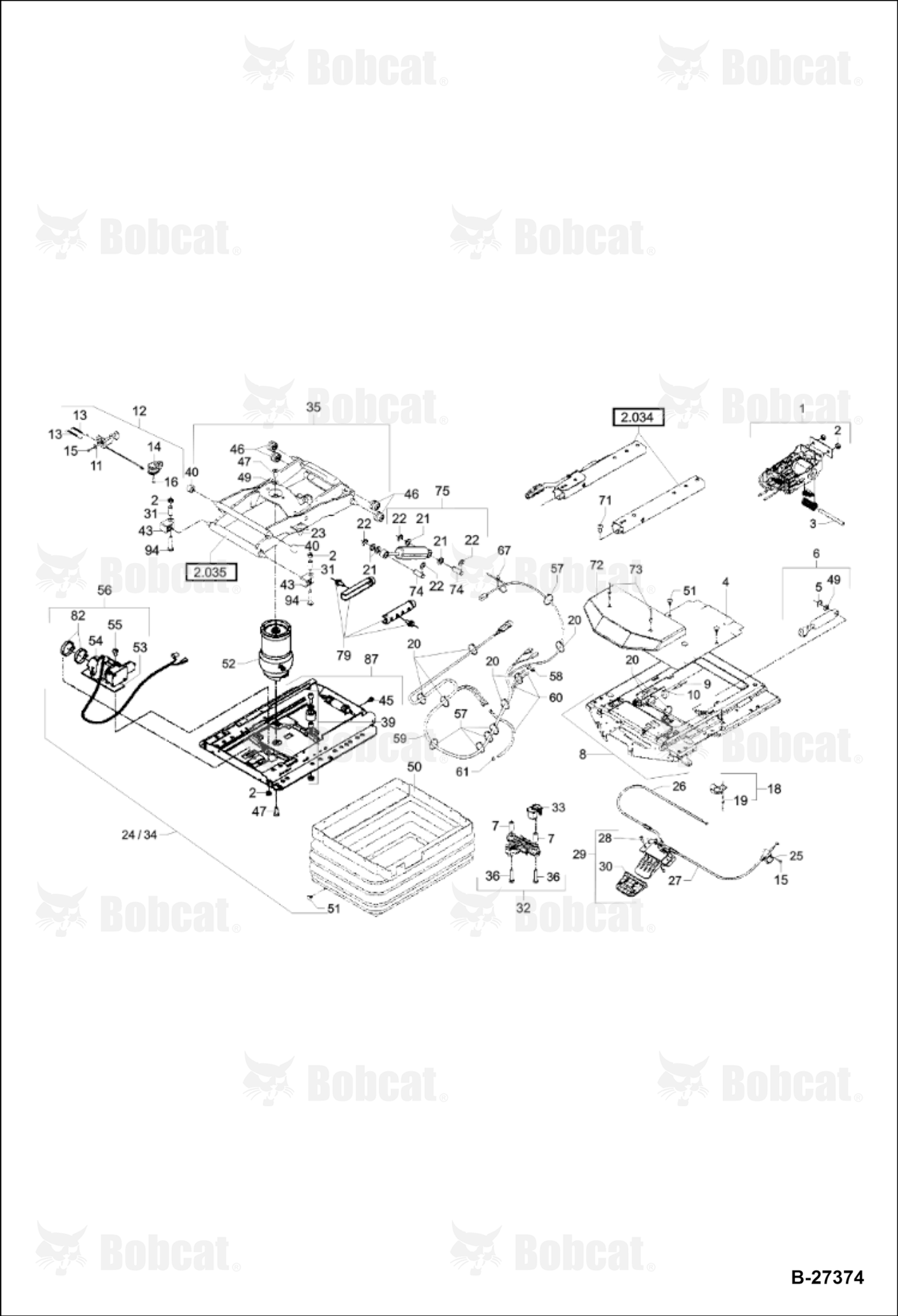 OPERATOR'S Seat Suspension - Msg 95