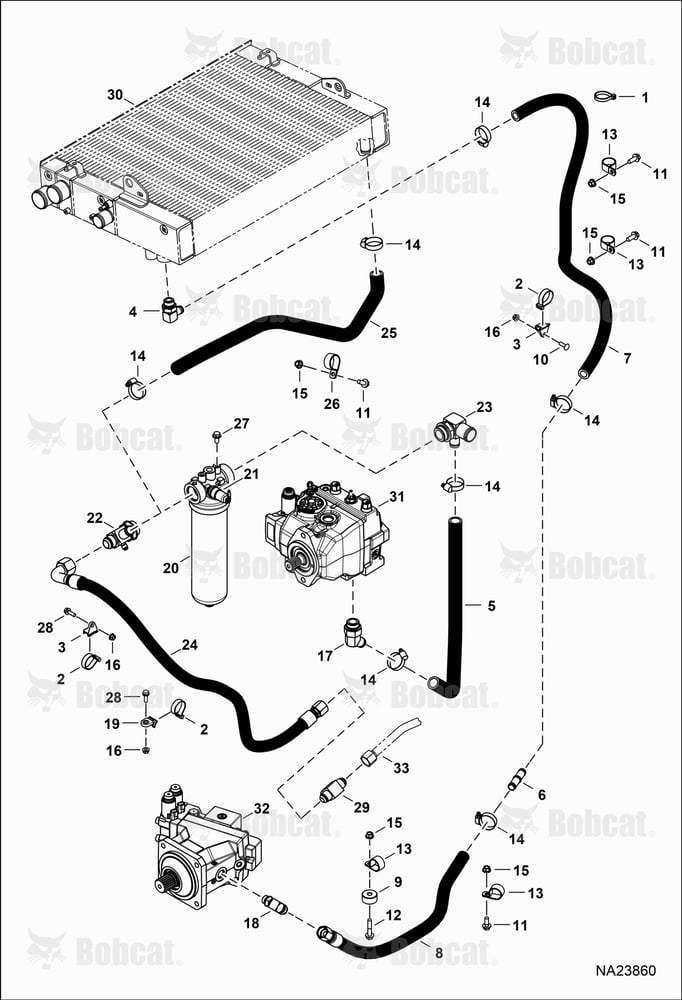 Hydrostatic Circuitry (Oil Cooling & Filtration)