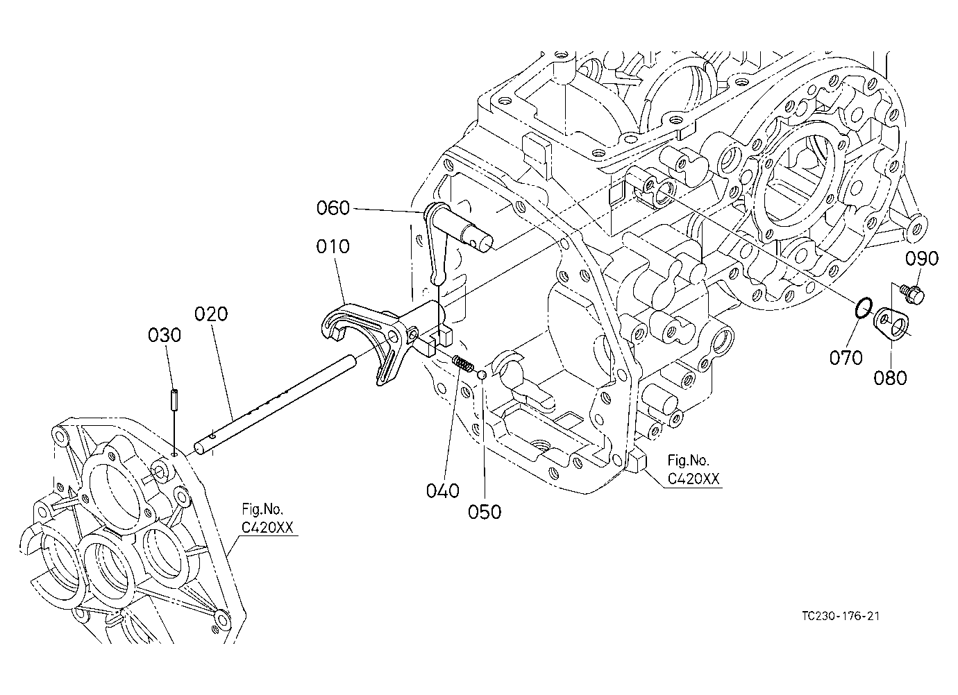 Range Gear Shift Fork
