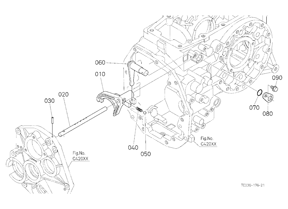 Range Gear Shift Fork