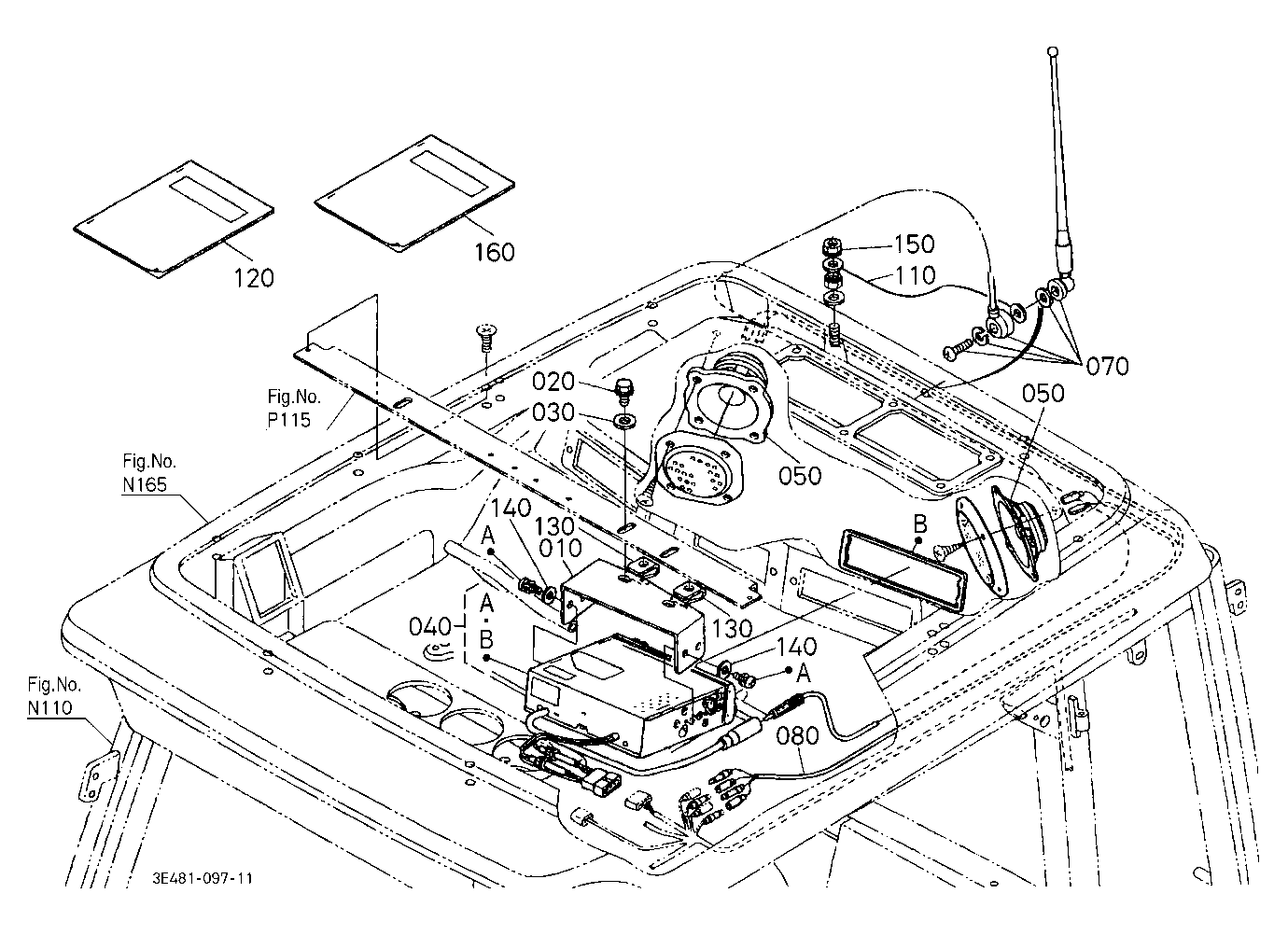 Radio Cassette Kit [Cab Type] [Option]