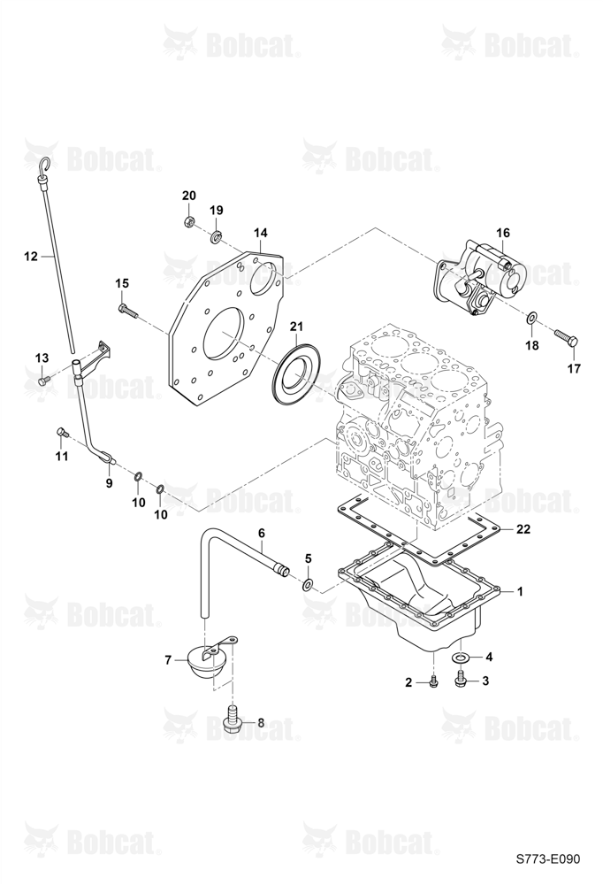 Oil Pan & Starting Motor Group