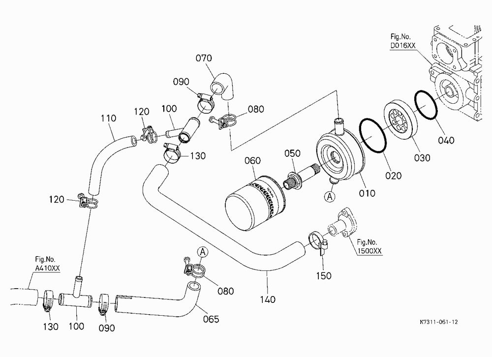 WATER PIPE (OIL COOLER)