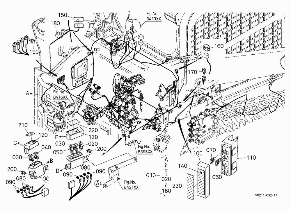 WIRE HARNESS (ENGINE) [MANUAL HITCH[HIGH FLOW]] [H