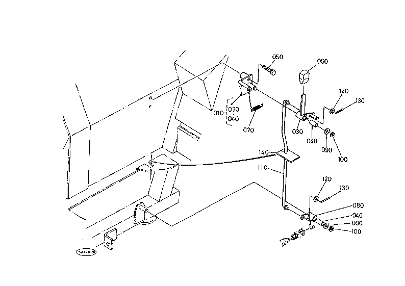 Pto Control Lever With Cab