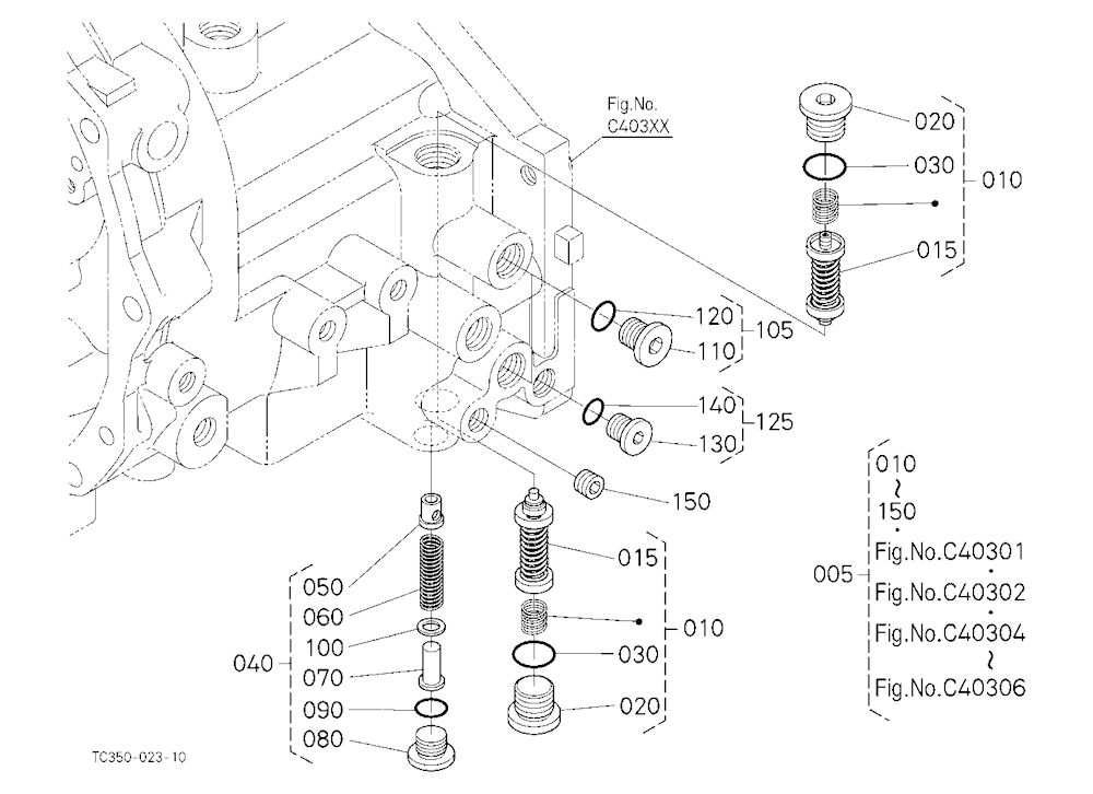 Hst (Relief Valve) [Component Parts]