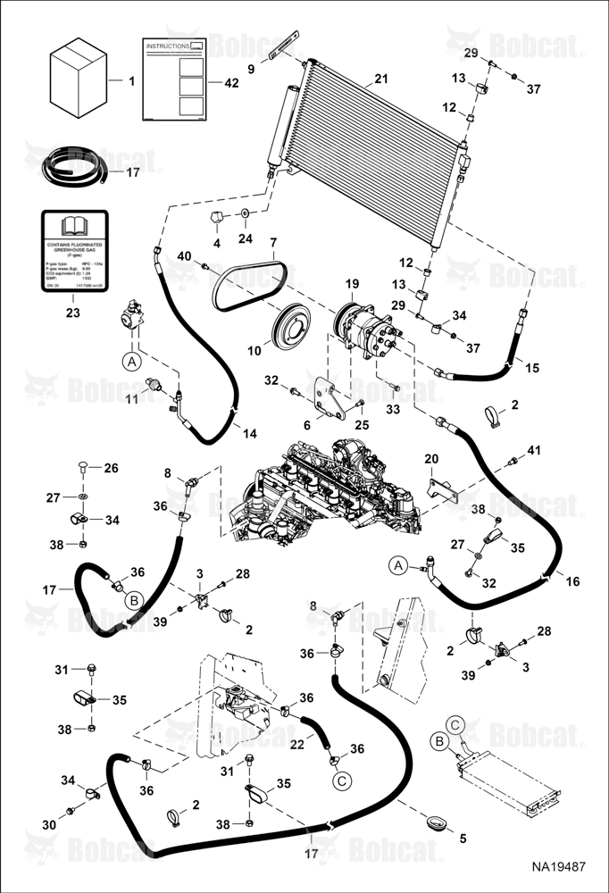 Heater & A/C (A/C Plumbing Kit)