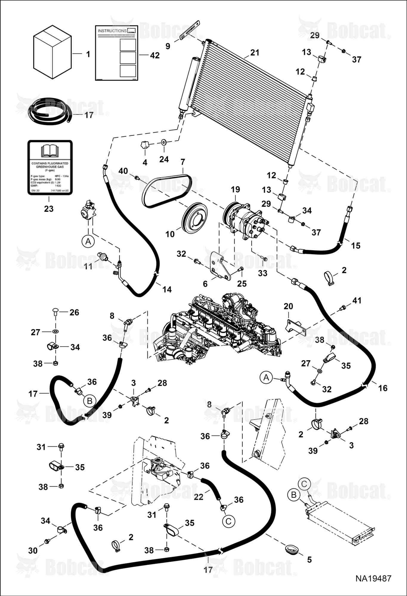 Heater & A/C (A/C Plumbing Kit)