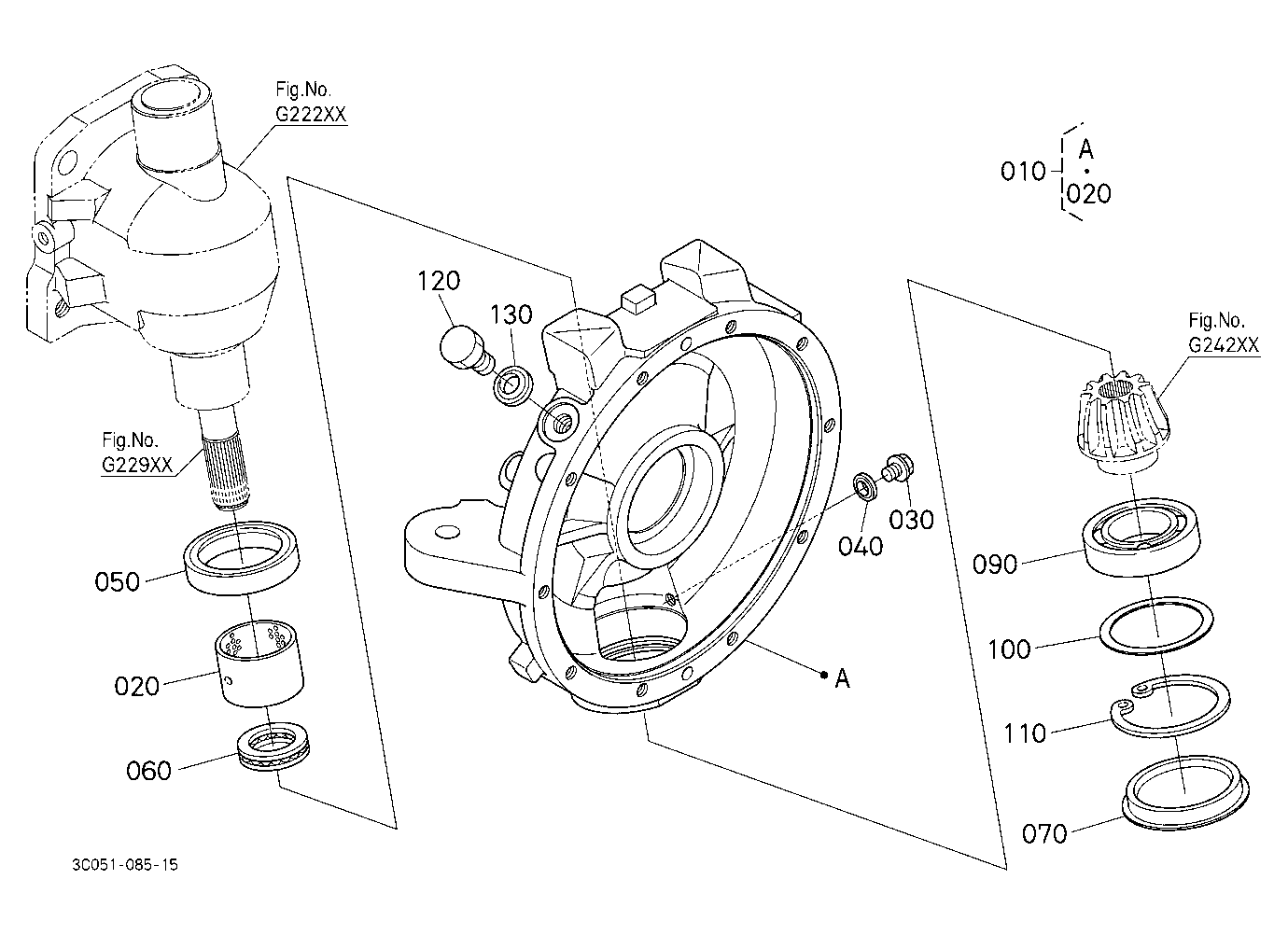 Front Axle Case Lh